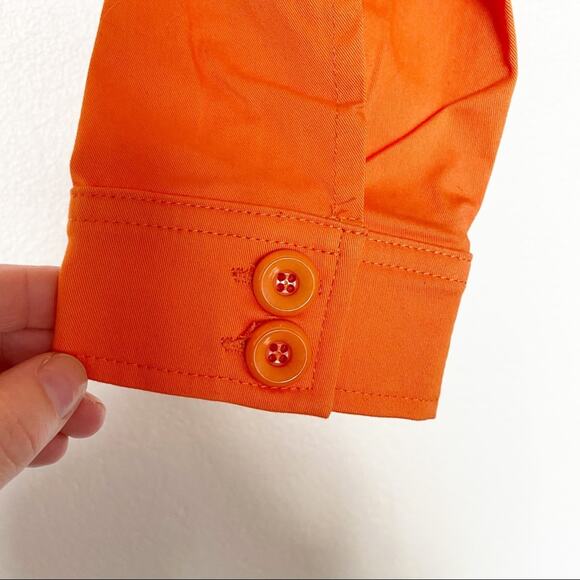 Meek Orange Chest Pocket Cropped Jacket Size Small - Picture 7 of 8